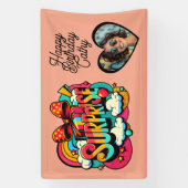 Banderoles Personalized Retro Surprise Pop Art Party Birthday (Verticale)