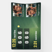 Banderoles Personalized Tennis Scoreboard – Custom Match (Verticale)