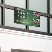 Banderoles Personalized Tennis Scoreboard – Custom Match (Bâtiment extérieur)