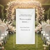 Banderoles Personalized Vinyl Wedding Welcome Sign