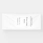 Banderoles Personalized Vinyl Wedding Welcome Sign (Horizontal)