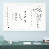Banderoles Personalized Wedding Welcome Sign Banner (Salon professionnel)