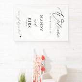 Banderoles Personalized Wedding Welcome Sign Banner (Insitu)