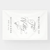 Banderoles Personalized “Welcome to Our Wedding” Sign  (Horizontal)