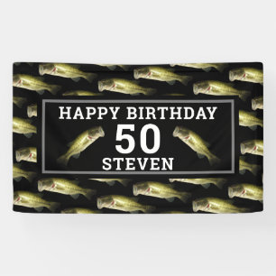 Banderoles Personnalisation de la pêche au bar du 50e annive