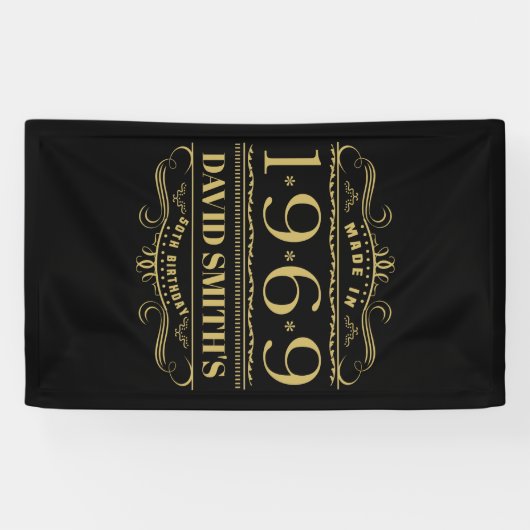 Banderoles Personnalisé 1969 50e anniversaire (Horizontal)