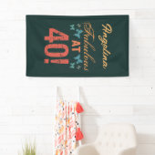 Banderoles Personnalisé 40e anniversaire Fabuleux (En situation)