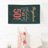 Banderoles Personnalisé 50e anniversaire Fabuleux (En situation)