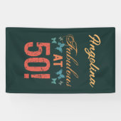 Banderoles Personnalisé 50e anniversaire Fabuleux (Horizontal)