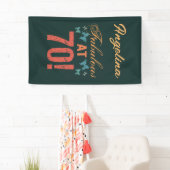 Banderoles Personnalisé 70e anniversaire Fabuleux (En situation)