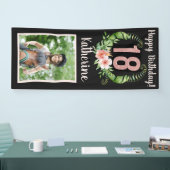 Banderoles Personnalisé Joyeux 18e anniversaire Parties scint (Salon professionnel)