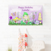 Banderoles Personnalisé Joyeux Anniversaire Conte Fée Thème (En situation)