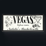 Banderoles Personnalisé Las Vegas Bachelorette Party<br><div class="desc">Bienvenue à votre fête de mariage en style avec notre bannière personnalisée Las Vegas Bachelorette Party. Conçu pour élever votre célébration avec une touche d'élégance, cette bannière présente des motifs vibrants, parfaits pour créer l'esthétique ultime "Lucky in Love". Que vous soyez l'hôte d'une fête Vegas animée ou d'un week-end de...</div>