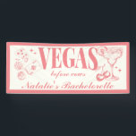 Banderoles Personnalisé Las Vegas Bachelorette Party<br><div class="desc">Bienvenue à vos invités avec flair en utilisant notre Pink Custom Las Vegas Bachelorette Personnalisée Vinyl Banner. Conçu pour capturer l'excitation et le glamour d'un week-end de bachelorette Vegas, cette bannière rose vibrante présente des motifs ludiques "Lucky in Love" et des designs élégants, ce qui en fait la décoration parfaite...</div>