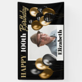 Banderoles Personnalisé N'Importe Quel Âge Or Personnalisé Ph (Vertical)