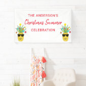 Banderoles Personnalisé Nom Noël Fête d'été (En situation)