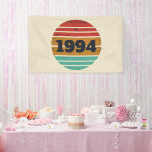 Banderoles Personnalisé Trente vintage 30e anniversaire