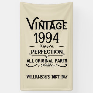 Banderoles Personnalisé Trente vintage 30e anniversaire