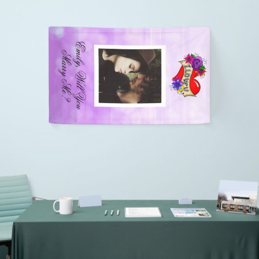 Banderoles Personnalisé Veux-tu m'épouser (Salon professionnel)