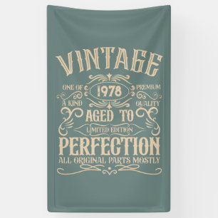 Banderoles Personnalisé vintage anniversaire whiskey étiquett