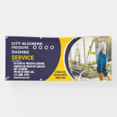 Banderoles Personnaliser Accueil Nettoyage de pression commer (Horizontal)