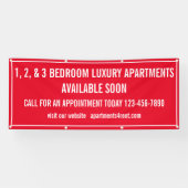 Banderoles Personnaliser Appartements À Louer Multi Coloured  (Horizontal)