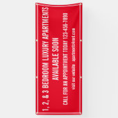 Banderoles Personnaliser Appartements À Louer Multi Coloured  (Vertical)