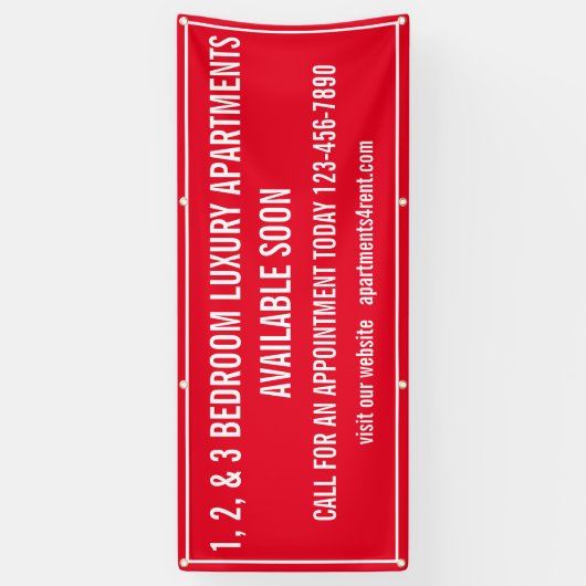 Banderoles Personnaliser Appartements À Louer Multi Coloured  (Vertical)