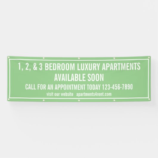 Banderoles Personnaliser Appartements À Louer Multi Coloured  (Horizontal)