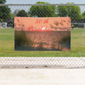 Banderoles Personnaliser Bannière, 50e anniversaire, Beach Su (En situation)