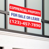 Banderoles Personnaliser Biens Commerciaux À Vendre Ou À Loue (Bâtiment extérieur)