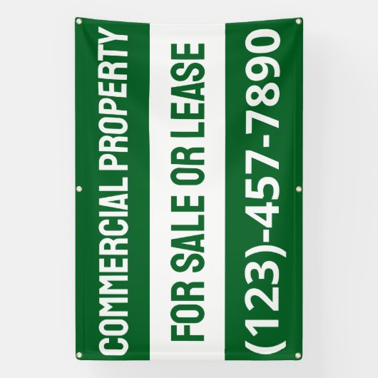 Banderoles Personnaliser Biens Commerciaux À Vendre Ou À Loue (Verticale)