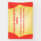 Banderoles Personnaliser Bientôt la réouverture de l'entrepri (Verticale)