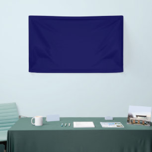 Banderoles Personnaliser bleu bleu couleur solide marine