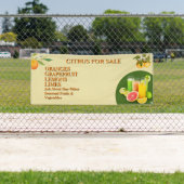 Banderoles Personnaliser Citrus À Vendre Fruit Stand Business (En situation)
