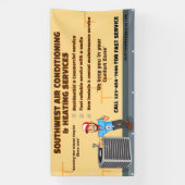 Banderoles Personnaliser Climatisation Chauffage HVAC Large (Verticale)