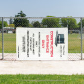 Banderoles Personnaliser Construction Entrepreneur Logo Site  (Insitu)