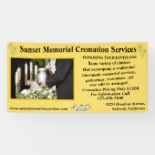 Banderoles Personnaliser Cremation Memorial Service (Horizontal)