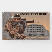 Banderoles Personnaliser École de formation tactique sur les  (Horizontal)