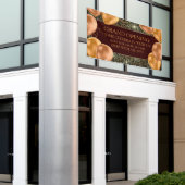 Banderoles Personnaliser Elégant Grand Ouverture Ballons Or (Bâtiment extérieur)