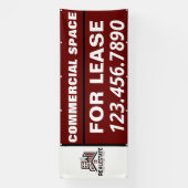Banderoles Personnaliser Espace commercial pour location Logo (Verticale)