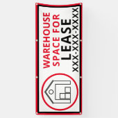Banderoles Personnaliser Espace entrepôt pour clôture de loca (Vertical)