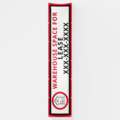 Banderoles Personnaliser Espace entrepôt pour clôture de loca (Vertical)
