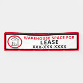 Banderoles Personnaliser Espace entrepôt pour clôture de loca (Horizontal)