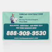 Banderoles Personnaliser Générale Entrepreneur Annonce d'un c (Horizontal)