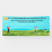 Banderoles Personnaliser Golf Plage de conduite Business Pitt (Horizontal)