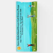 Banderoles Personnaliser Golf Plage de conduite Business Pitt (Vertical)