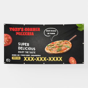 Banderoles Personnaliser Grande Entreprise de Pizzeria
