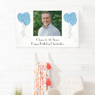 Banderoles Personnaliser la fête d'anniversaire avec photo po