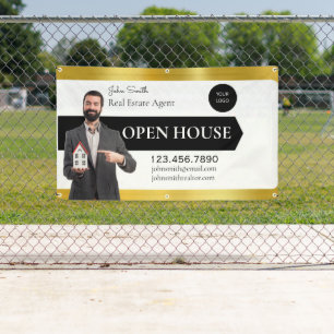 Banderoles Personnaliser la maison ouverte détaillée de l'age